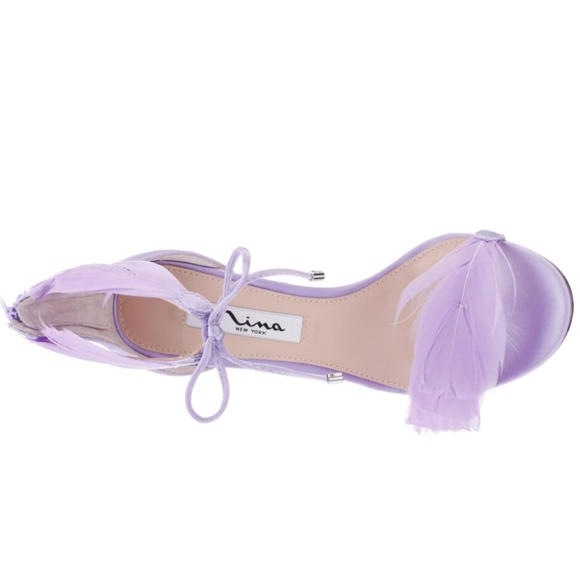 🆕️Nina Heeled Feather Sandals - Picture 3 of 5